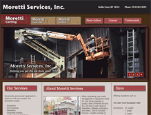 Tablet Screenshot of morettiservices.com